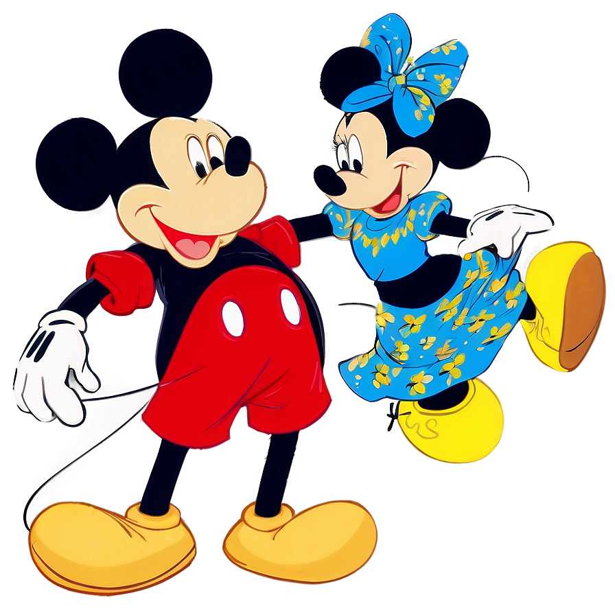 Mickey And Minnie Dancing Png Xbb95 PNG image