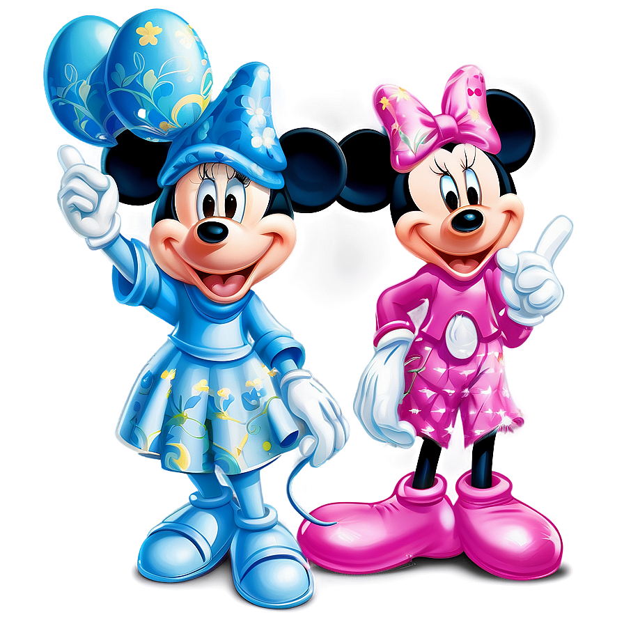 Mickey And Minnie Easter Celebration Png 7 PNG image