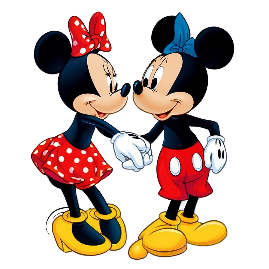 Mickey And Minnie Holding Hands Png 06122024 PNG image