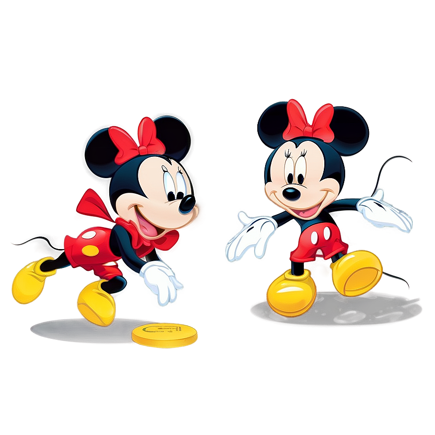 Mickey And Minnie Joyful Laughter Png 06122024 PNG image