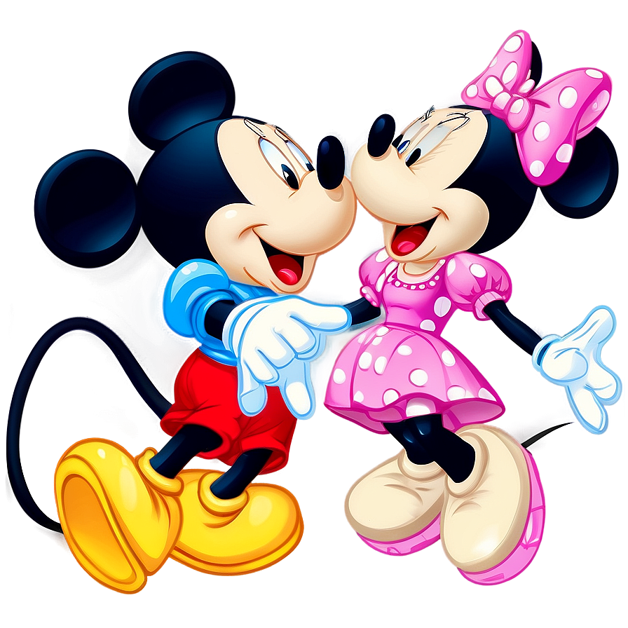 Mickey And Minnie Joyful Laughter Png Qlq69 PNG image