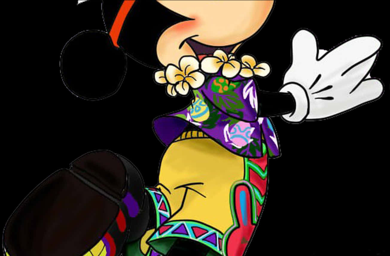 Mickey Mouse Aloha Shirt PNG image
