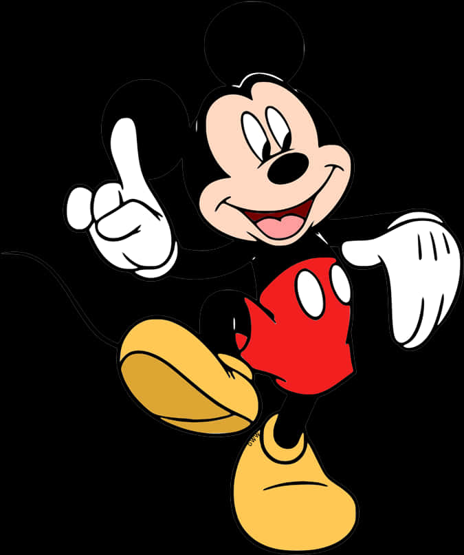 Mickey Mouse Classic Pose PNG image
