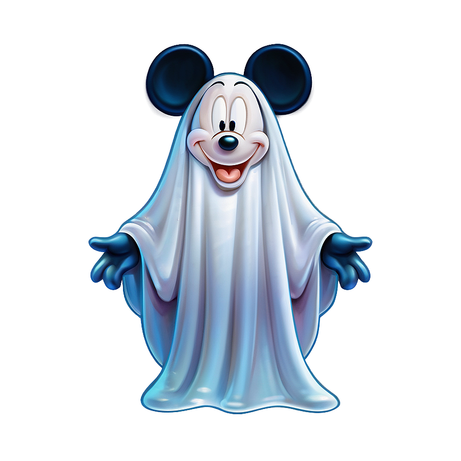 Mickey Mouse Ghost Halloween Png Sag PNG image