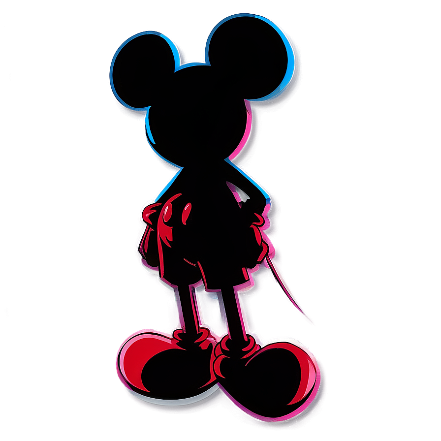 Mickey Mouse Silhouette Decoration Png Gmc18 PNG image