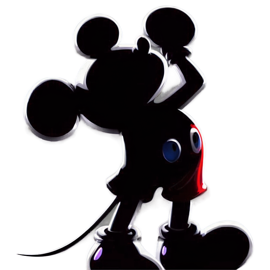 Mickey Mouse Silhouette Png Qwe47 PNG image