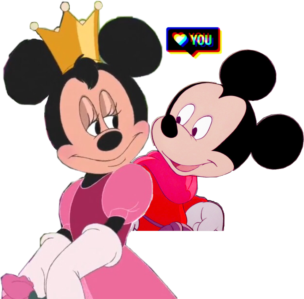 Mickeyand Minnie Love Expression PNG image