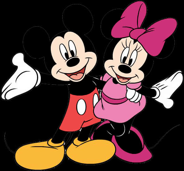 Mickeyand Minnie Together PNG image