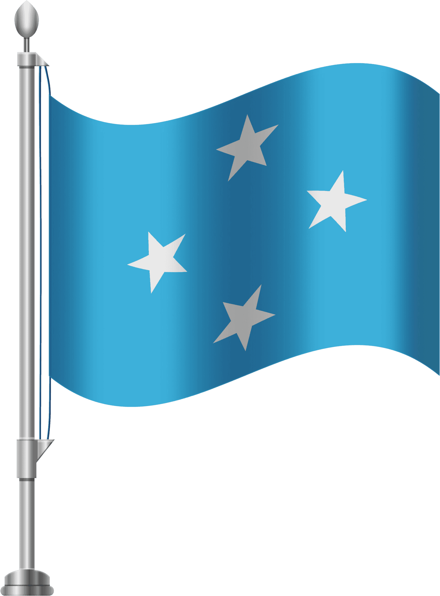 Micronesian Flag Waving PNG image