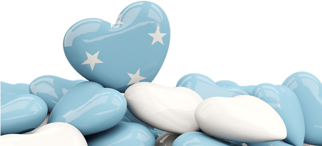 Micronesian Heart Flag Stones PNG image