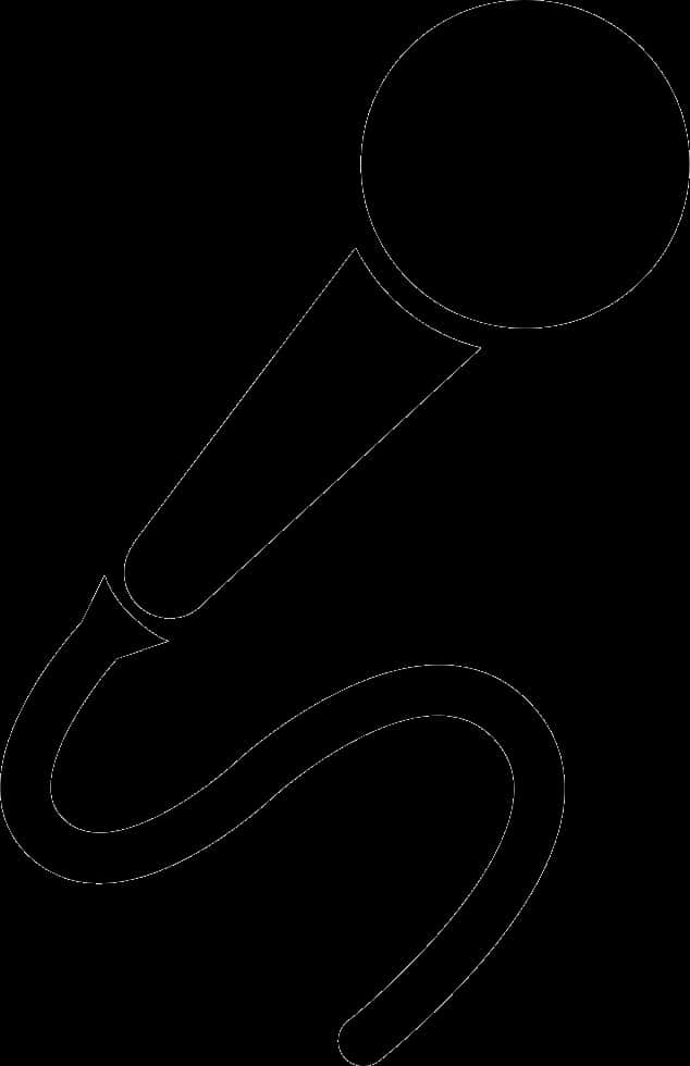Microphone_ Outline_ Vector PNG image