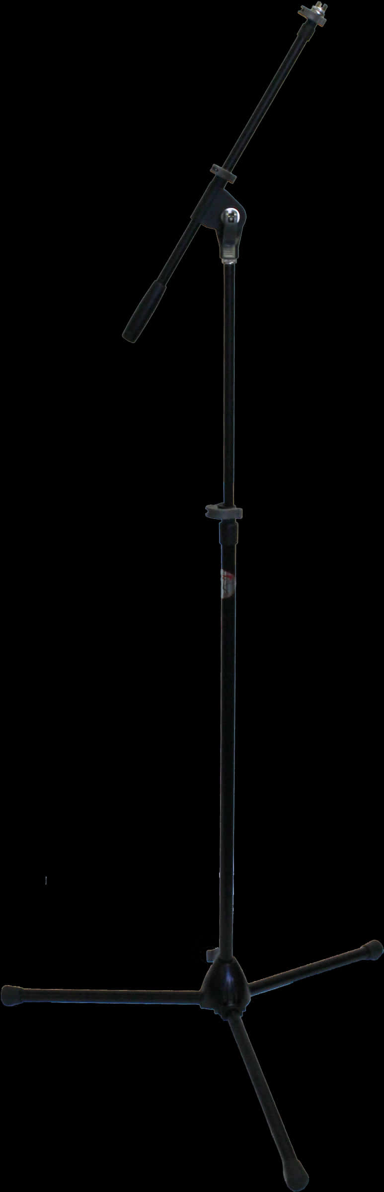 Microphone Stand Isolatedon Black PNG image