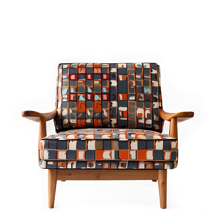 Mid-century Modern Armchair Png Lny75 PNG image