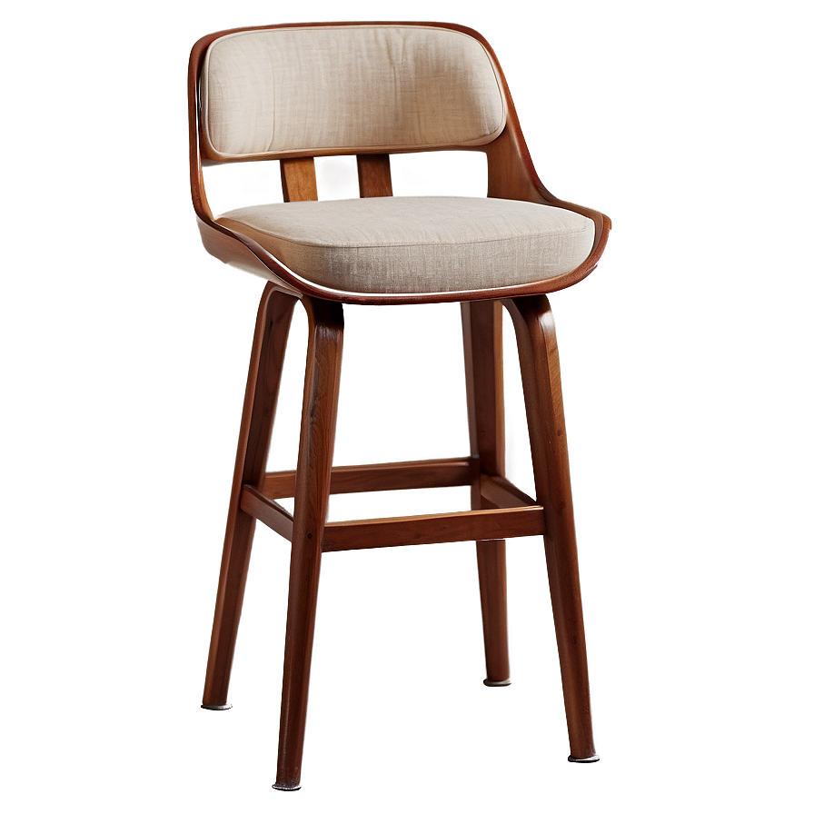 Mid-century Modern Barstool Png Hus17 PNG image