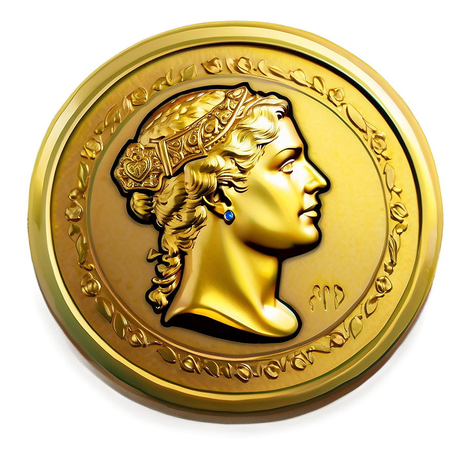 Midas Gold Coin Png Qkg19 PNG image