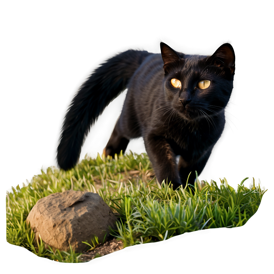 Midnight Black Cat Png Rcb PNG image