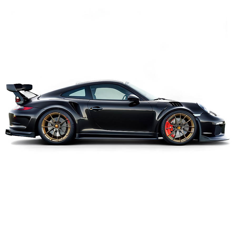 Midnight Black Porsche 911 Gt3 Rs Png 06292024 PNG image