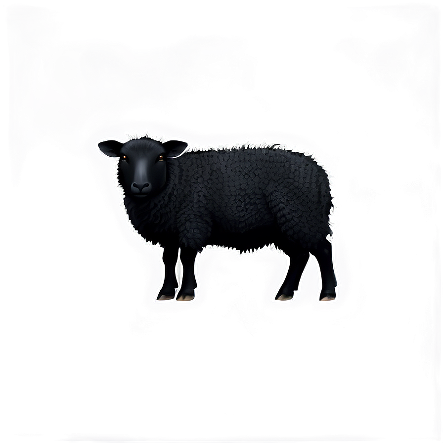 Midnight Black Sheep Png 12 PNG image