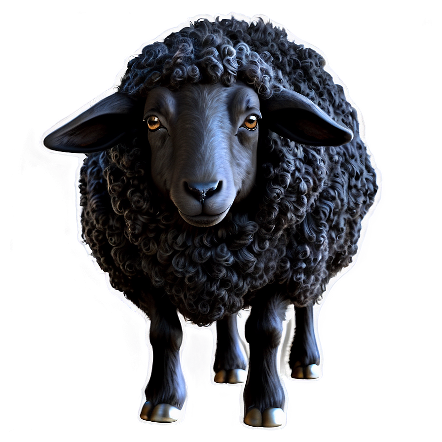 Midnight Black Sheep Png Lmy PNG image