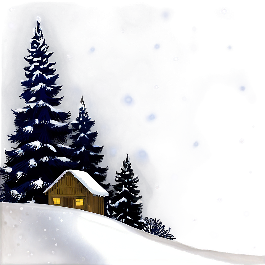 Midnight Christmas Snow Scene Png 67 PNG image