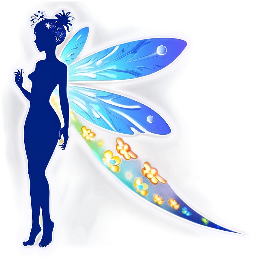 Midnight Fairy Silhouette Png Pmt46 PNG image