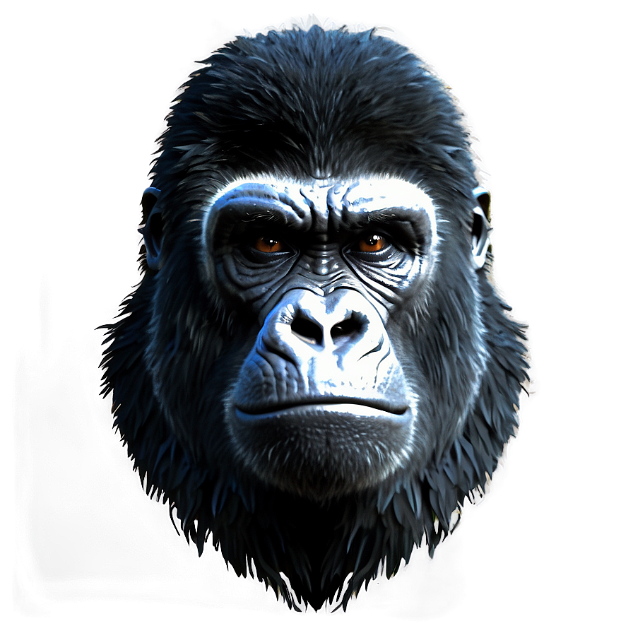 Mighty Angry Gorilla Png 06252024 PNG image