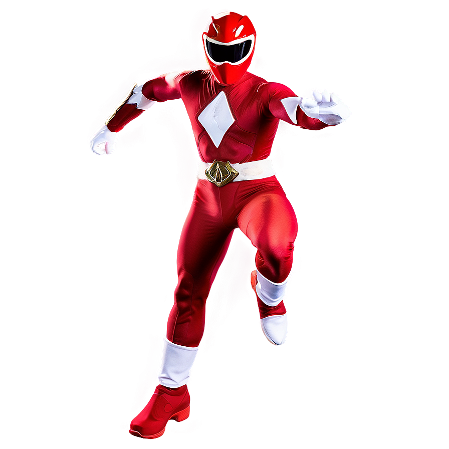 Mighty Red Ranger Leap Png 49 PNG image