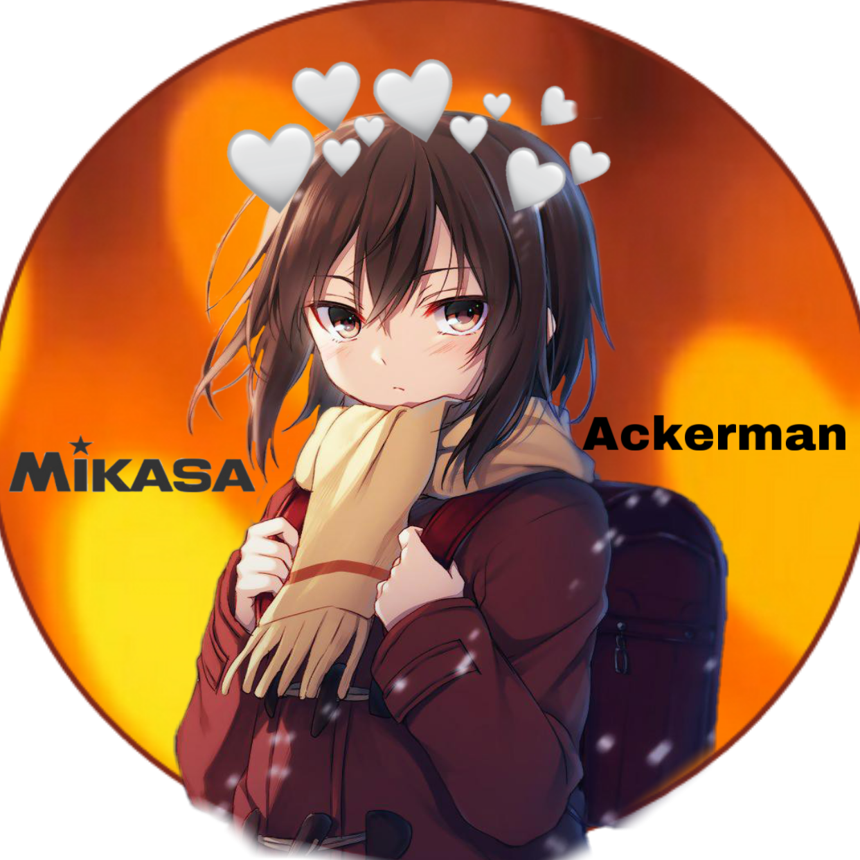 Mikasa Ackerman Anime Portrait PNG image