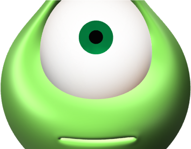 Mike Wazowski Close Up PNG image