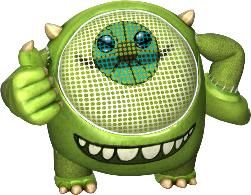 Mike Wazowski Smiling Pose PNG image