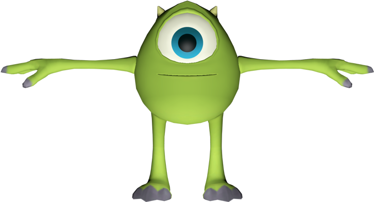 Mike Wazowski Standing Pose PNG image