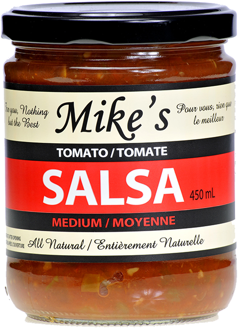 Mikes Medium Tomato Salsa Jar450ml PNG image