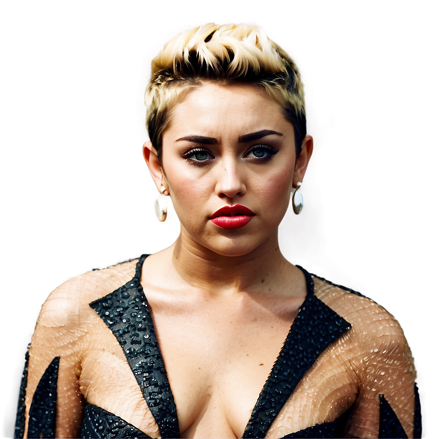 Miley Cyrus Bold Look Png 52 PNG image