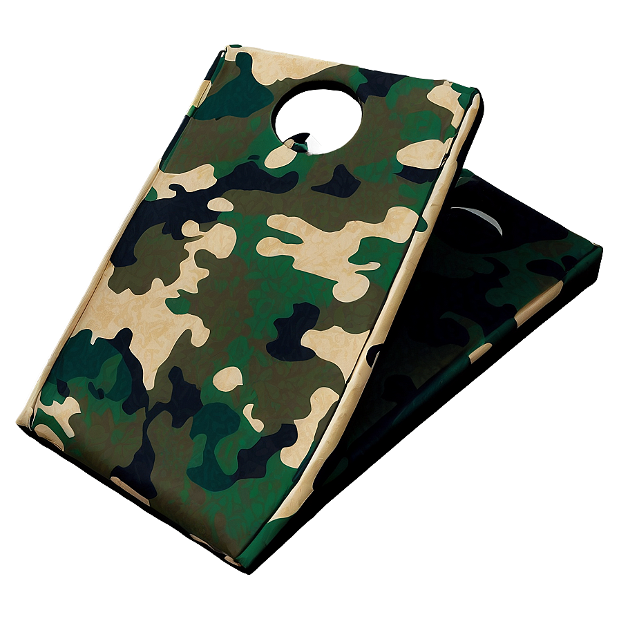 Military Camo Cornhole Bag Png 06292024 PNG image