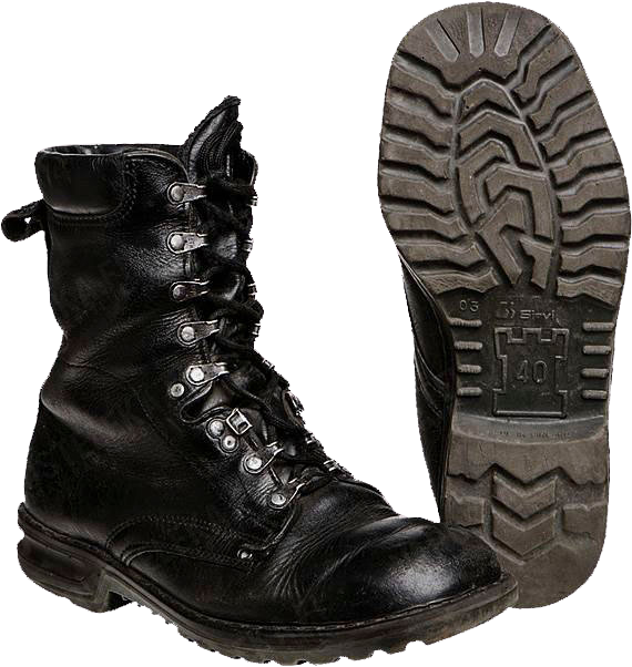 Military Combat Bootand Sole PNG image