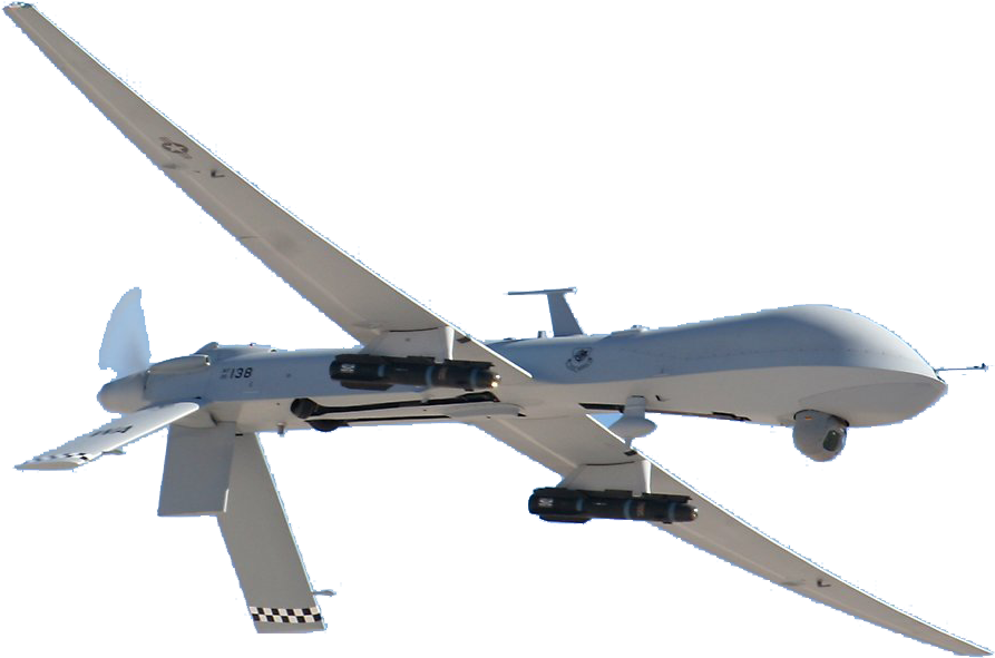 Military Drone In Flight PNG image