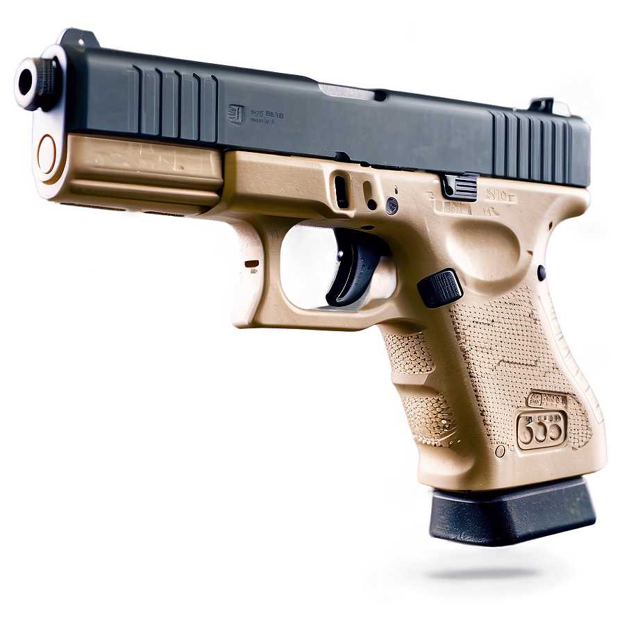 Military Grade Glock Firearm Png Puq PNG image