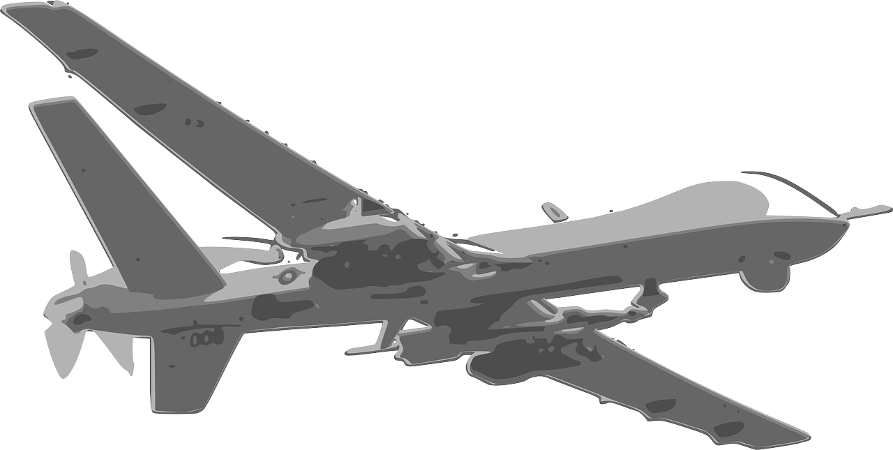 Military Grade Unmanned Aerial Vehicle PNG image