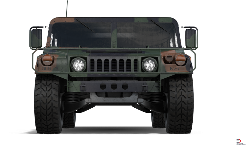 Military Hummer Front View PNG image