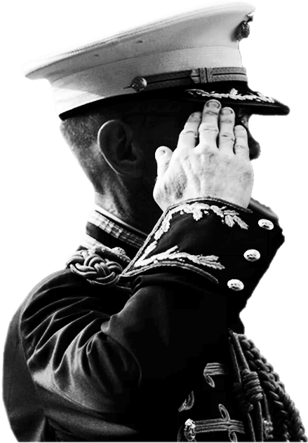 Military Officer Saluting PNG image