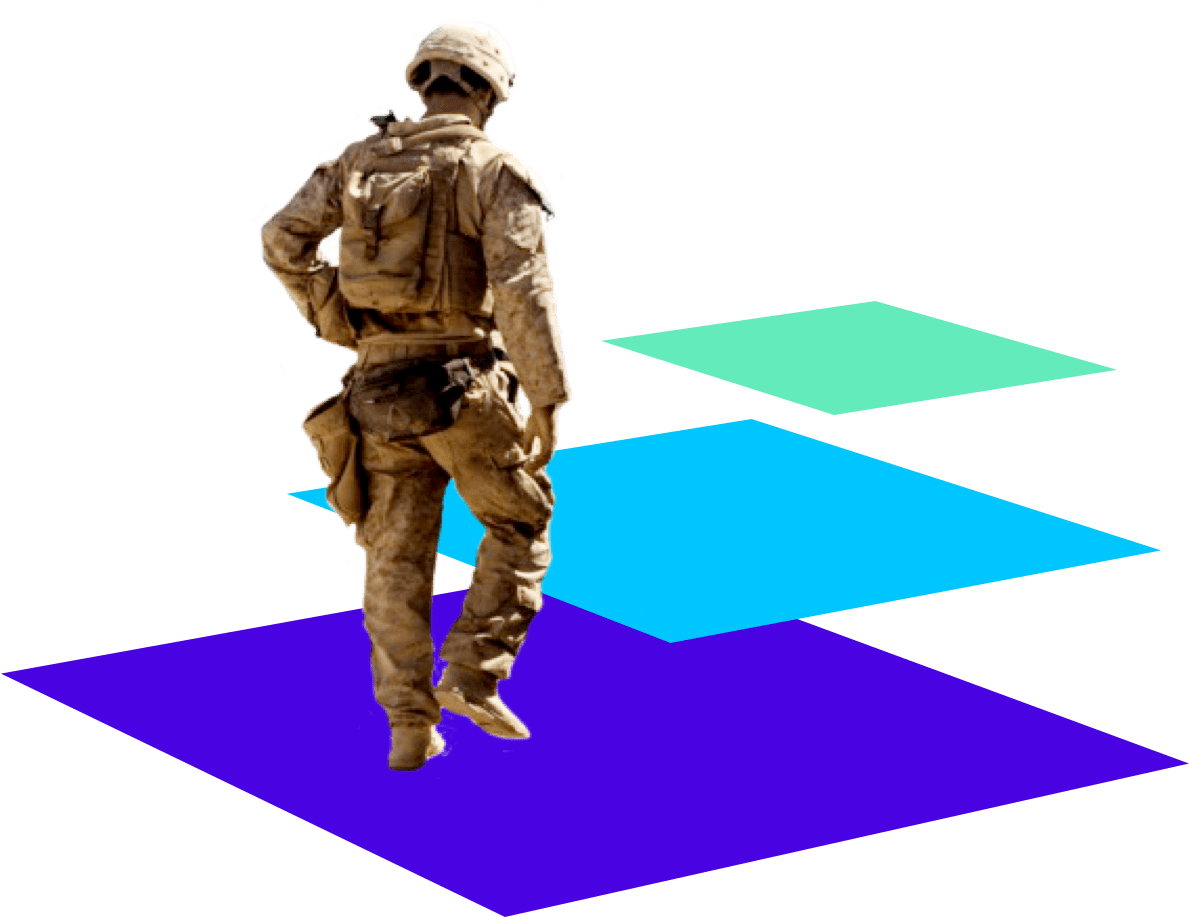 Military Personnel Standing Isolated PNG image