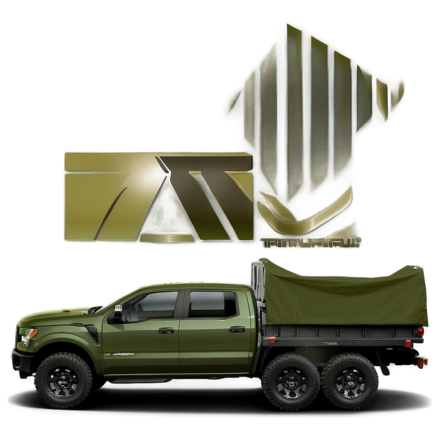 Military Pickup Truck Png 06252024 PNG image