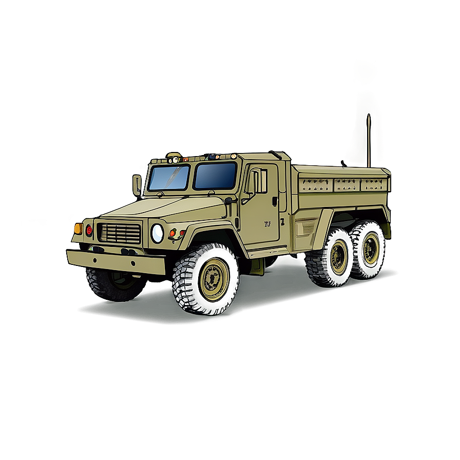 Military Vehicle Sketch Png Llu77 PNG image