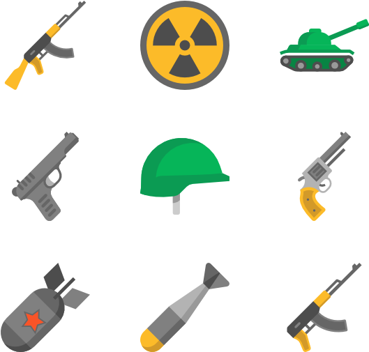 Military_ Weapons_and_ Equipment_ Icons PNG image