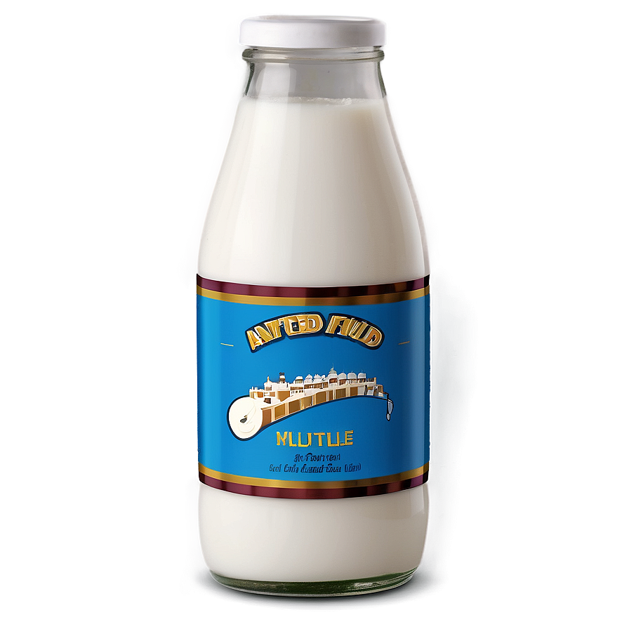 Milk Bottle Label Png 06212024 PNG image