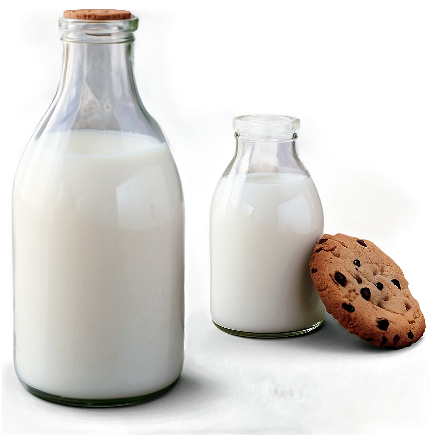 Milk Bottle With Cookies Png Mlp PNG image