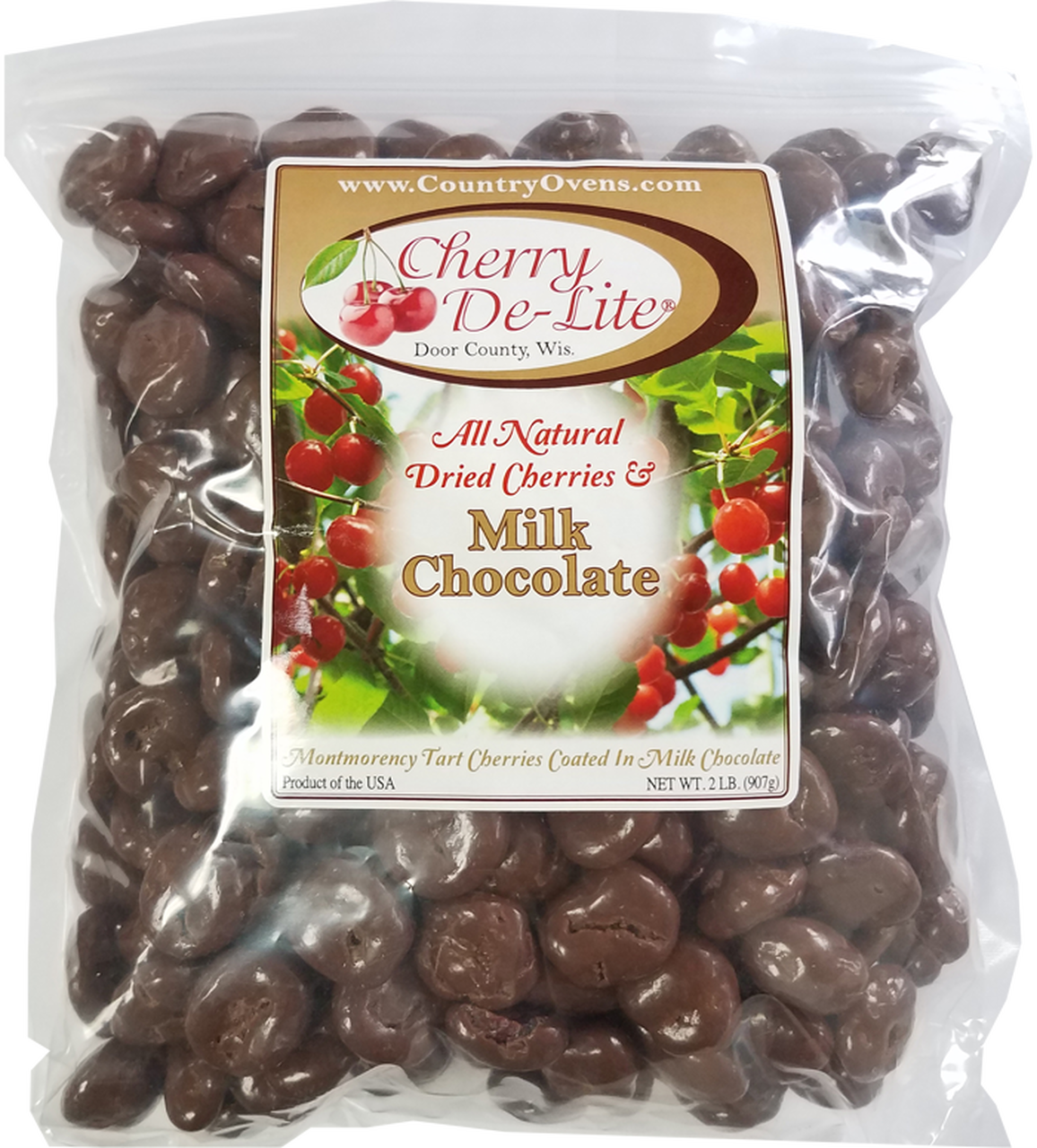 Milk Chocolate Covered Dried Cherries Package PNG image