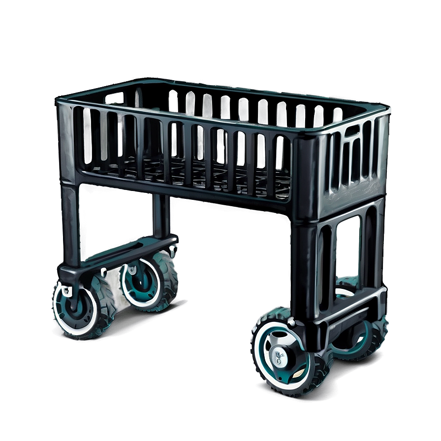 Milk Crate On Wheels Png 06272024 PNG image