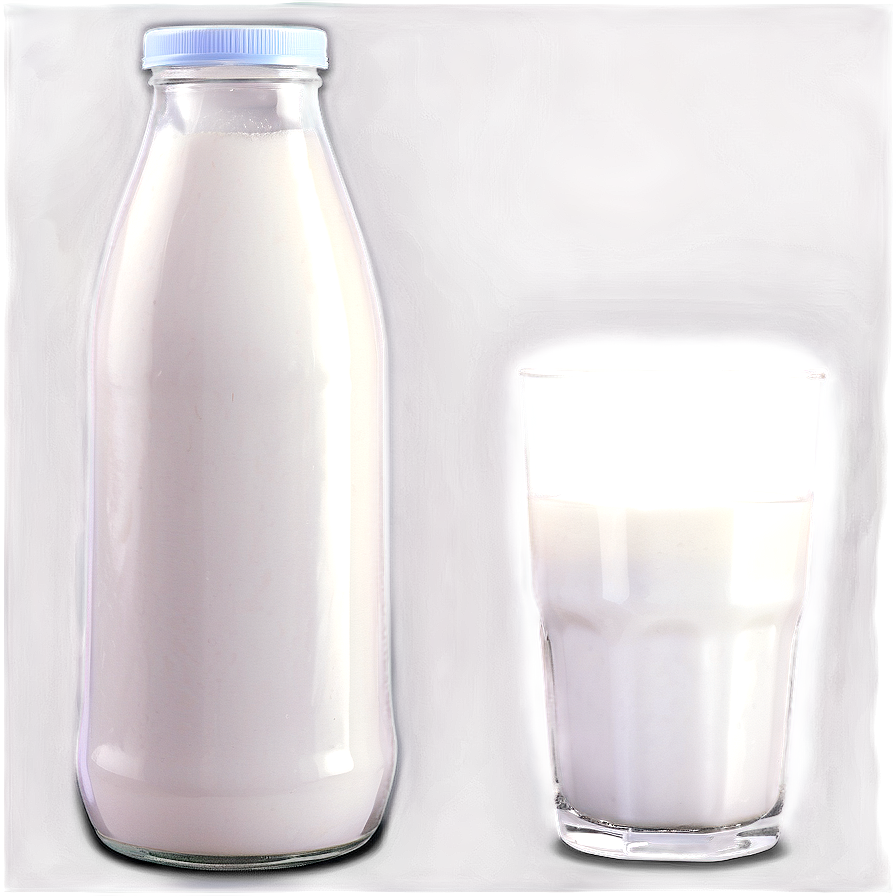 Milk Gallon With Glass Png 06132024 PNG image