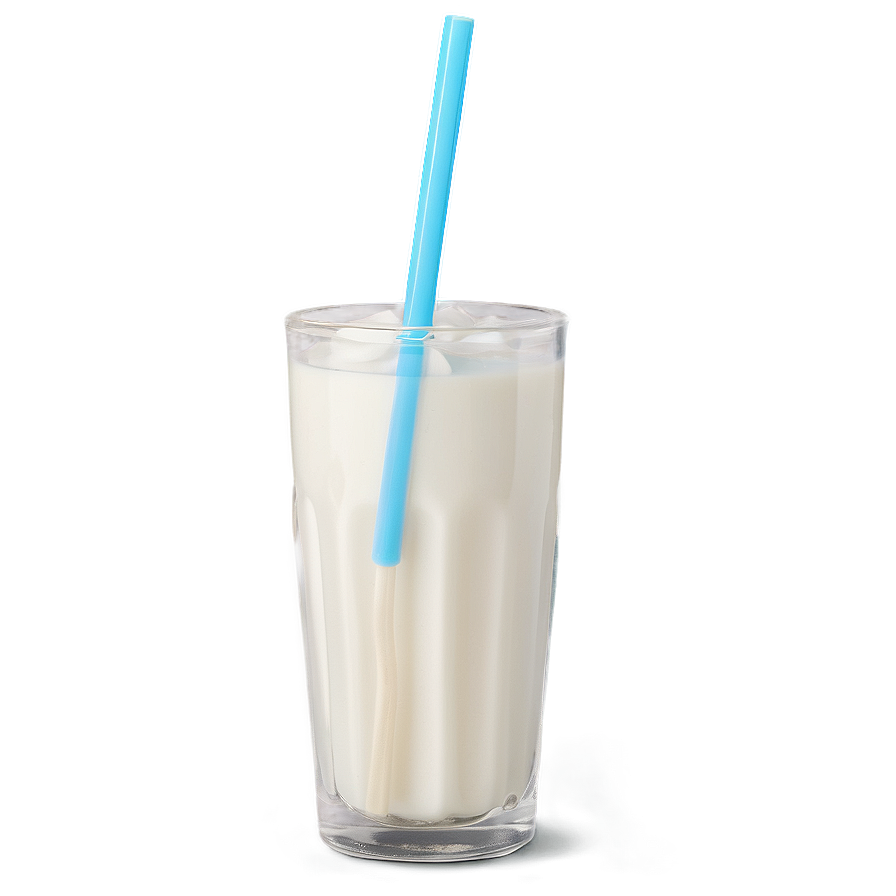 Milk Glass With Straw Png 55 PNG image